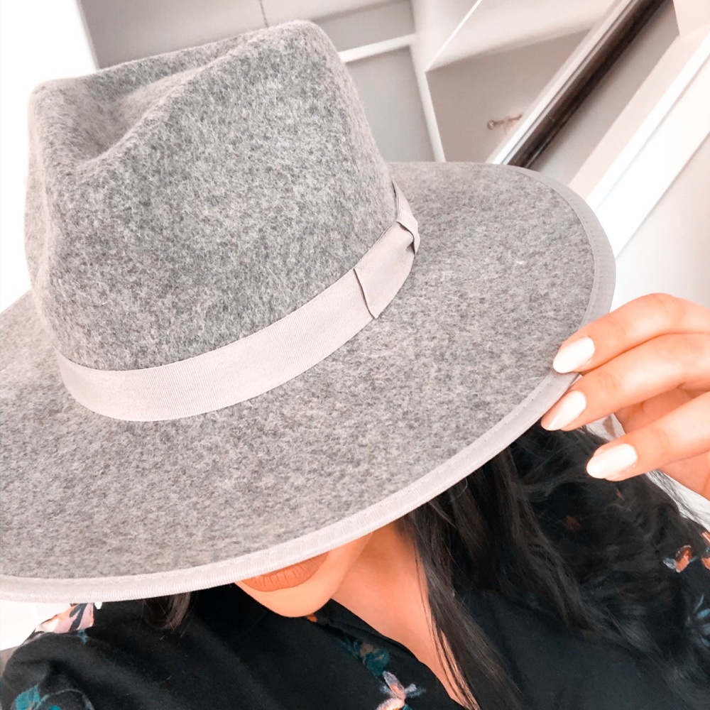 Born To Be Wild | Wool Fedora Hat - GRAY - Picture 4 of 8